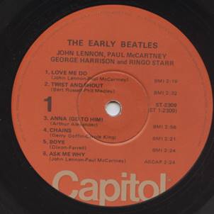 BLP The Early Beatles USA WINCHESTER ORANGE #2 SA