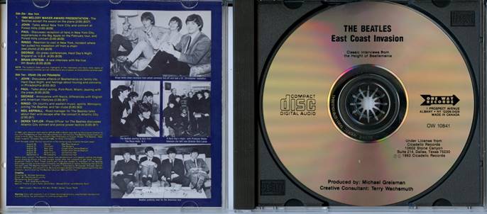 CD Beatles - East Coast Invasion HB