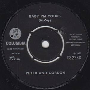BSR Peter and Gordon Baby I'm Yours DENMARK A.jpg